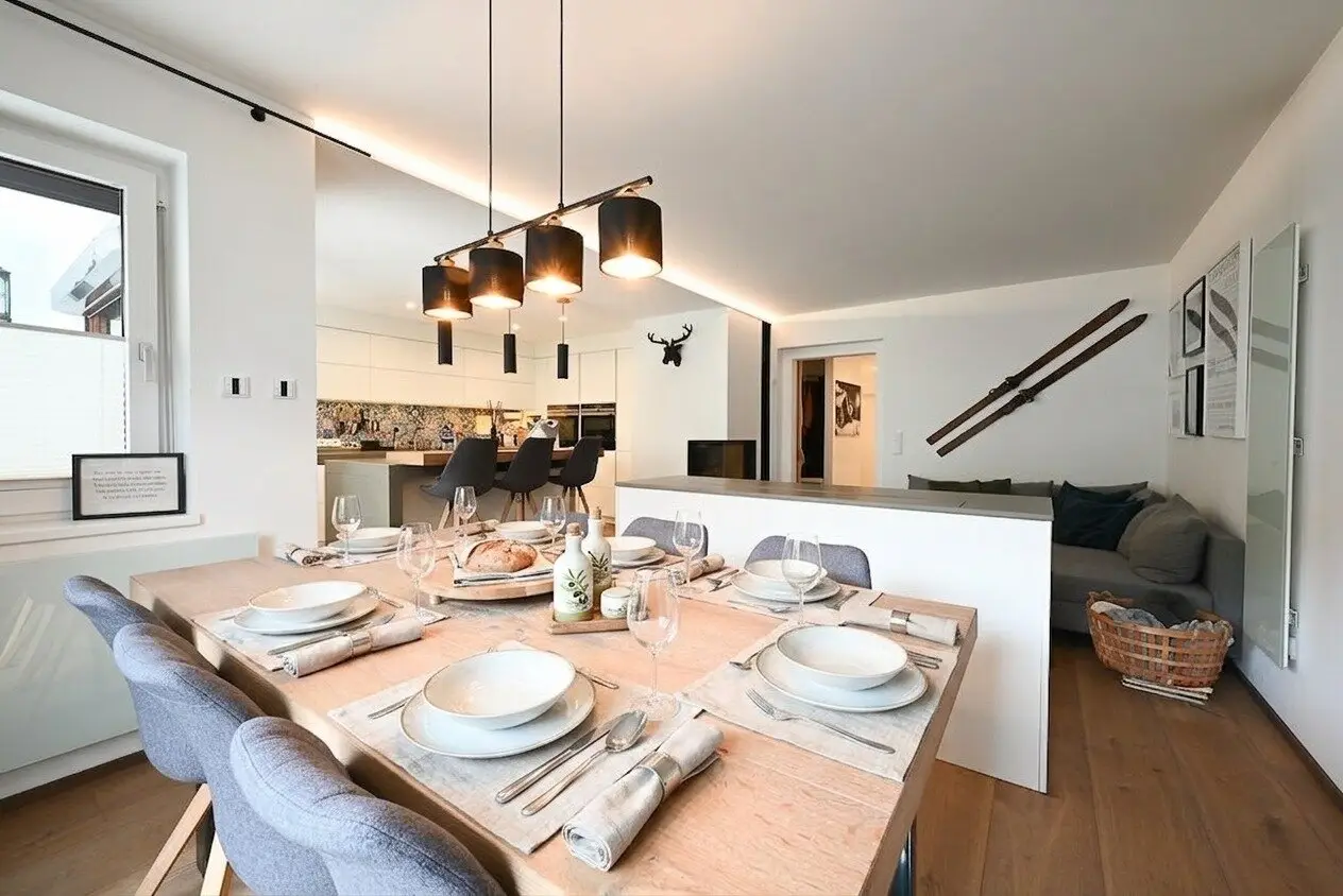 Modernized Garden Apartment with Terrace and Underground Parking