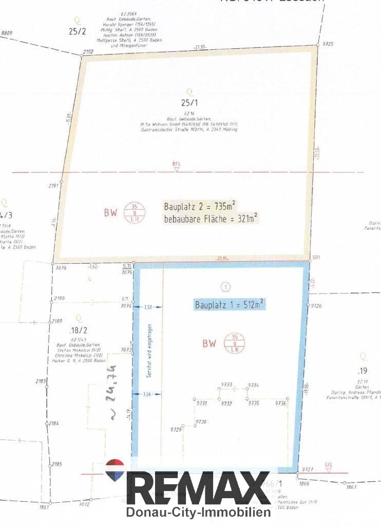 Building plot with development potential in quiet flag lot