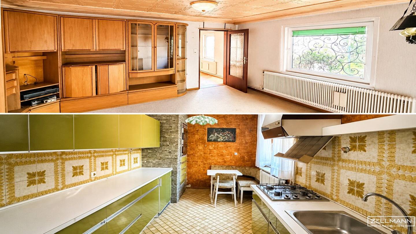 House in need of renovation with garden garage and terrace