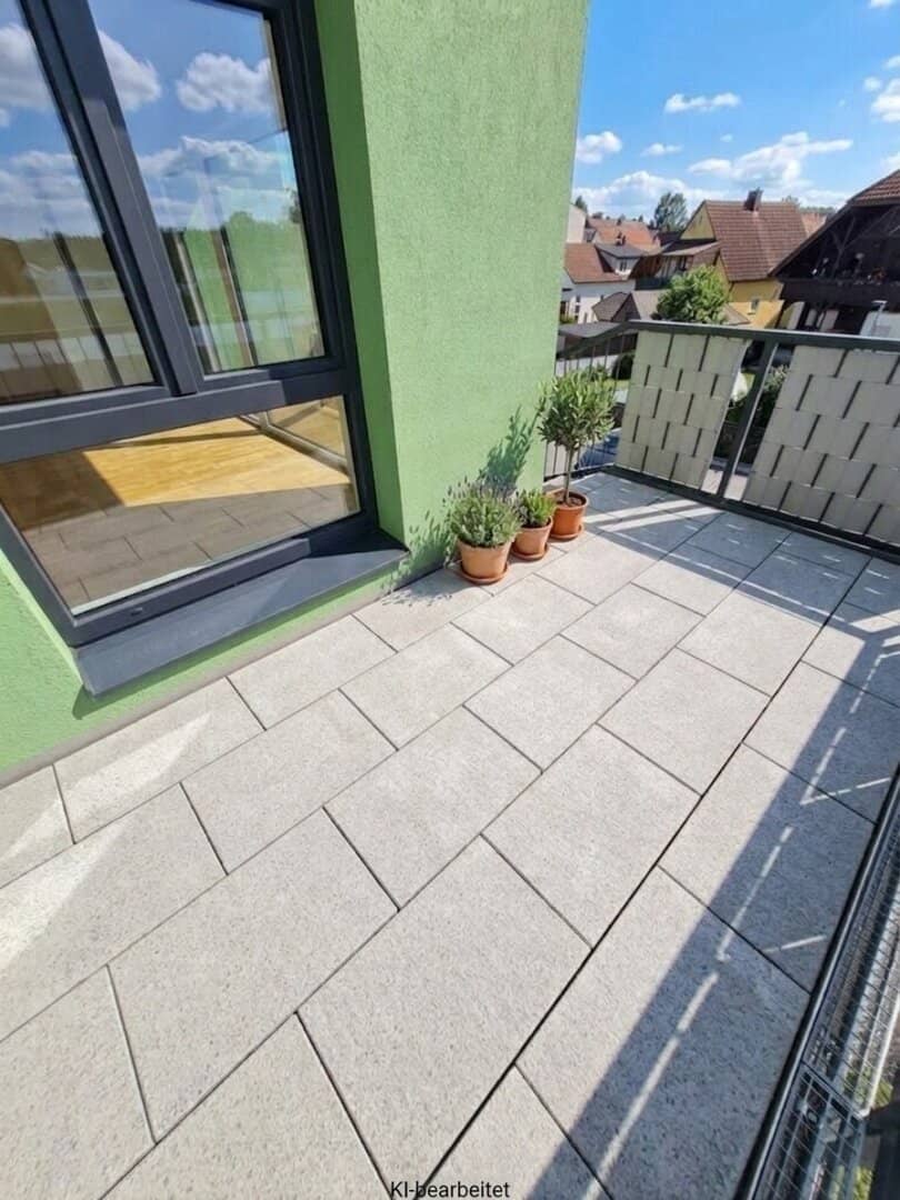 Neubauwohnung mit Balkon und Parkettboden