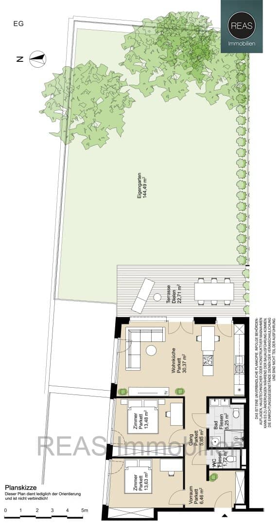 Erstbezug Gartenwohnung mit Terrasse und Garten in Neustift am Walde