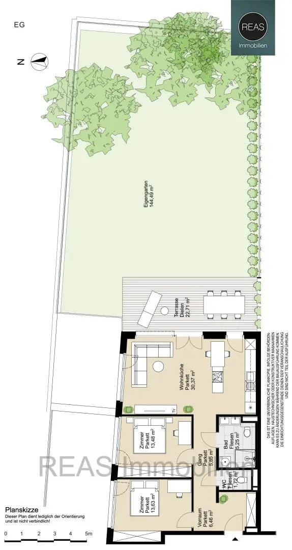 New Garden Apartment with Terrace and Garden in Neustift am Walde