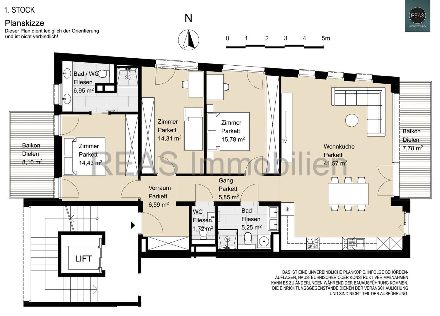 Neubauwohnung mit zwei Balkonen und Aufzug in Neustift am Walde