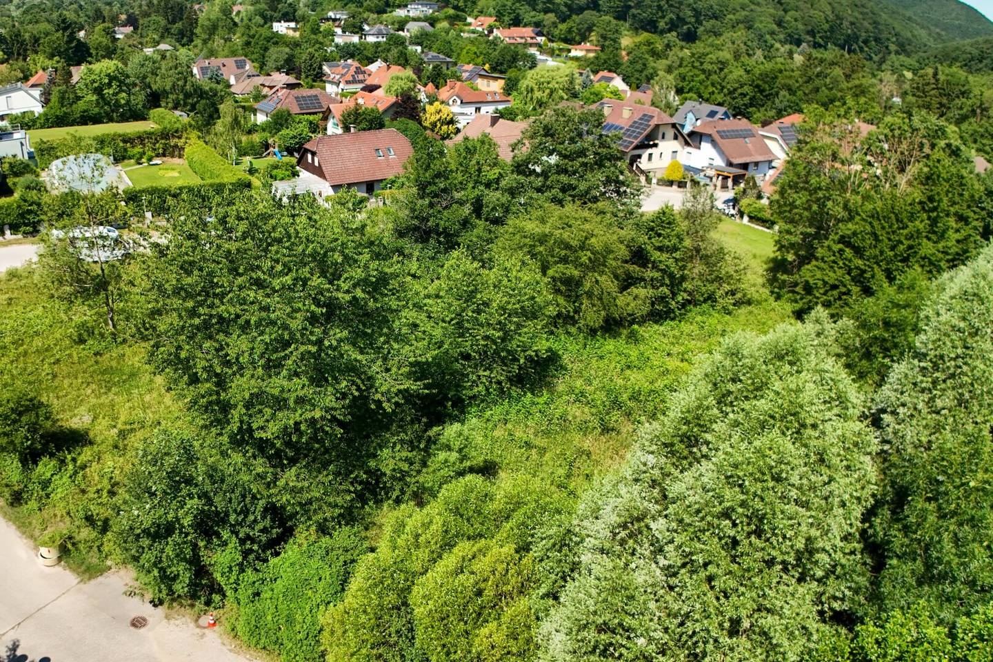 Sonniger Baugrund am Waldrand in Purkersdorf Baunzen