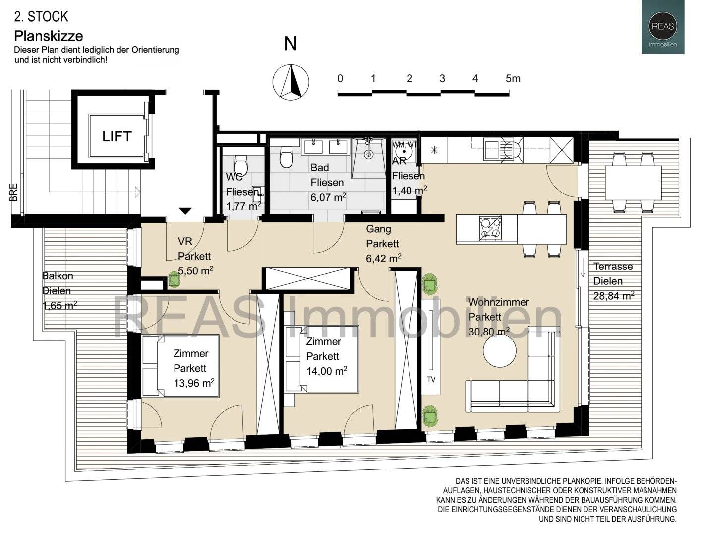 Neubau Terrassenwohnung mit rundum Terrasse in Neustift am Walde