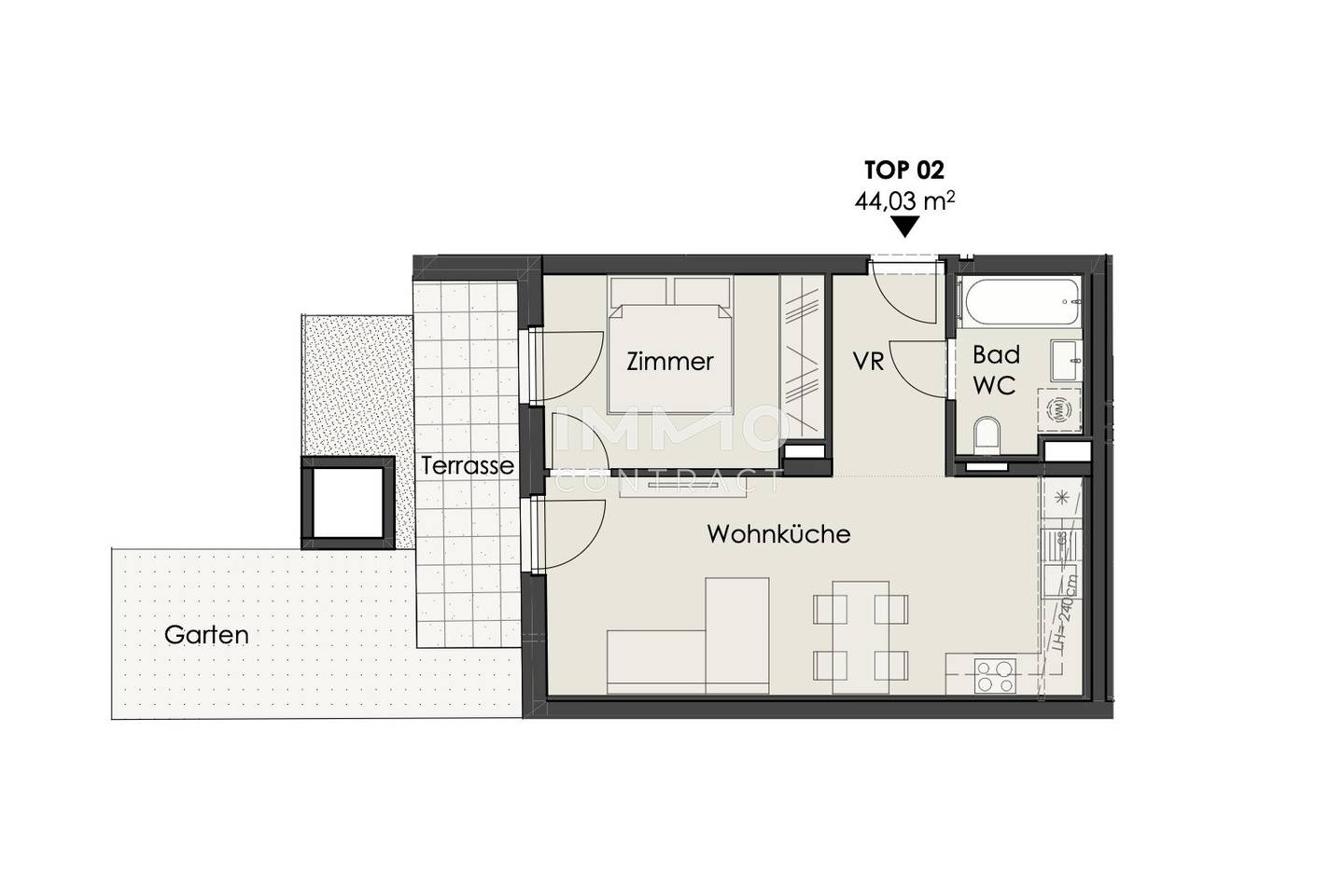 Garden apartment with private garden and terrace near Schönbrunn