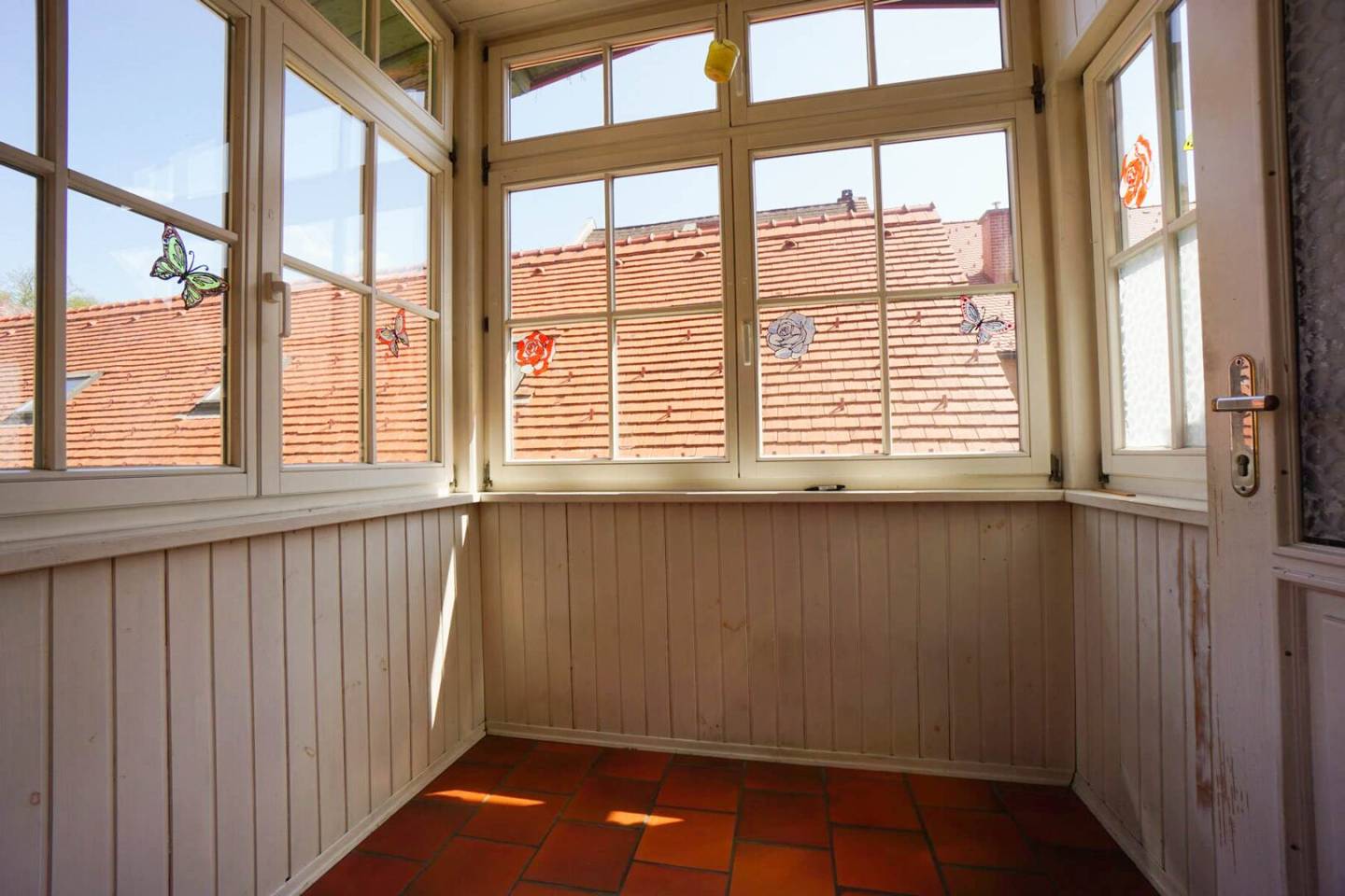 Altbauwohnung mit Veranda und Bergblick