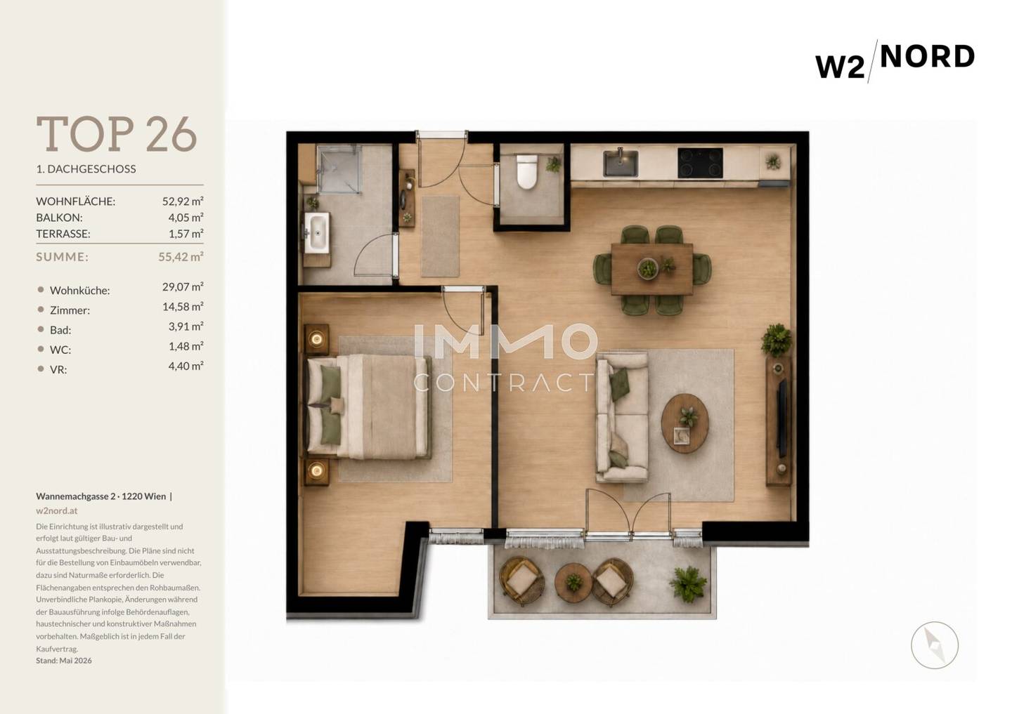 Vorsorgewohnung mit Balkon und Terrasse