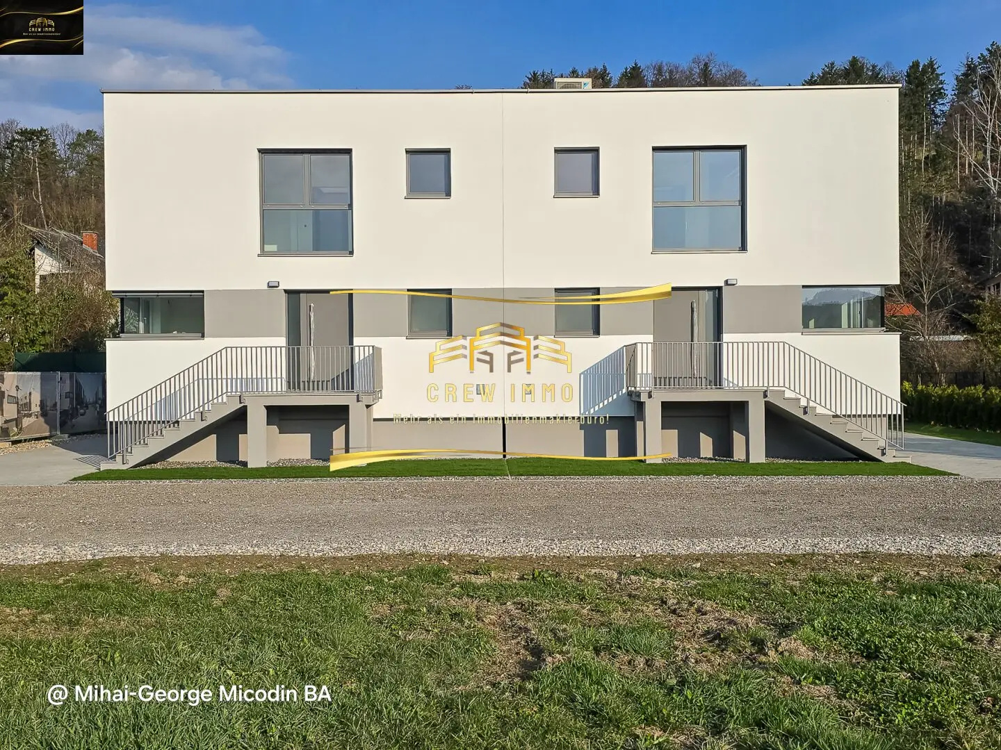 Modern semi-detached house with garden terrace and parking