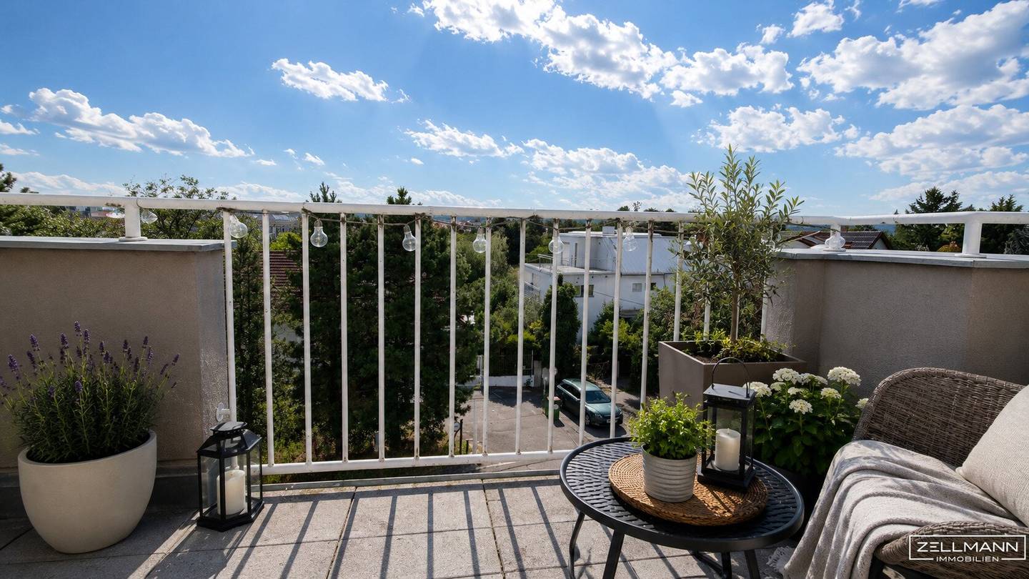 95 m² Wohnfläche mit Terrasse, Weitblick und Garage in Hietzing | ZELLMANN IMMOBILIEN