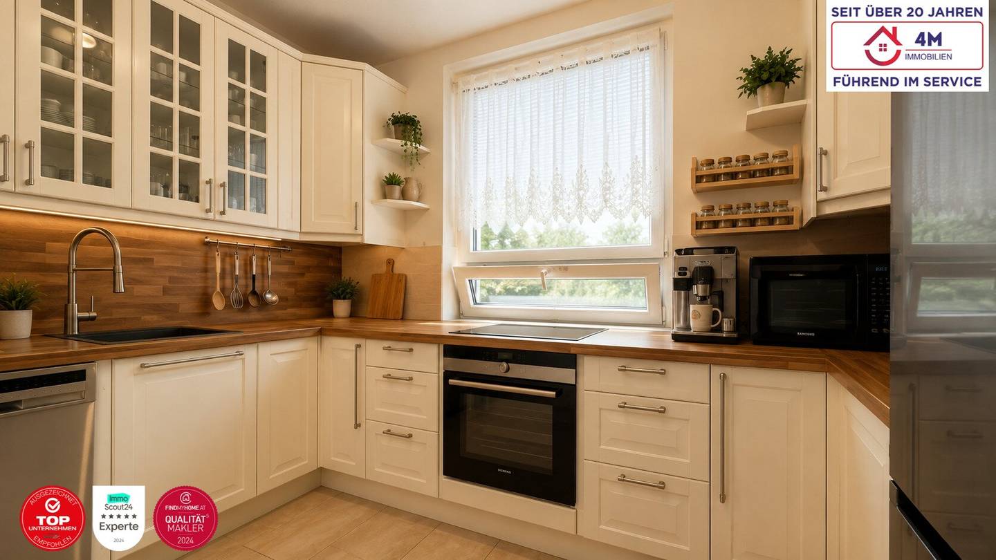 Wohnung am Waldrand mit Loggia und Stellplatz