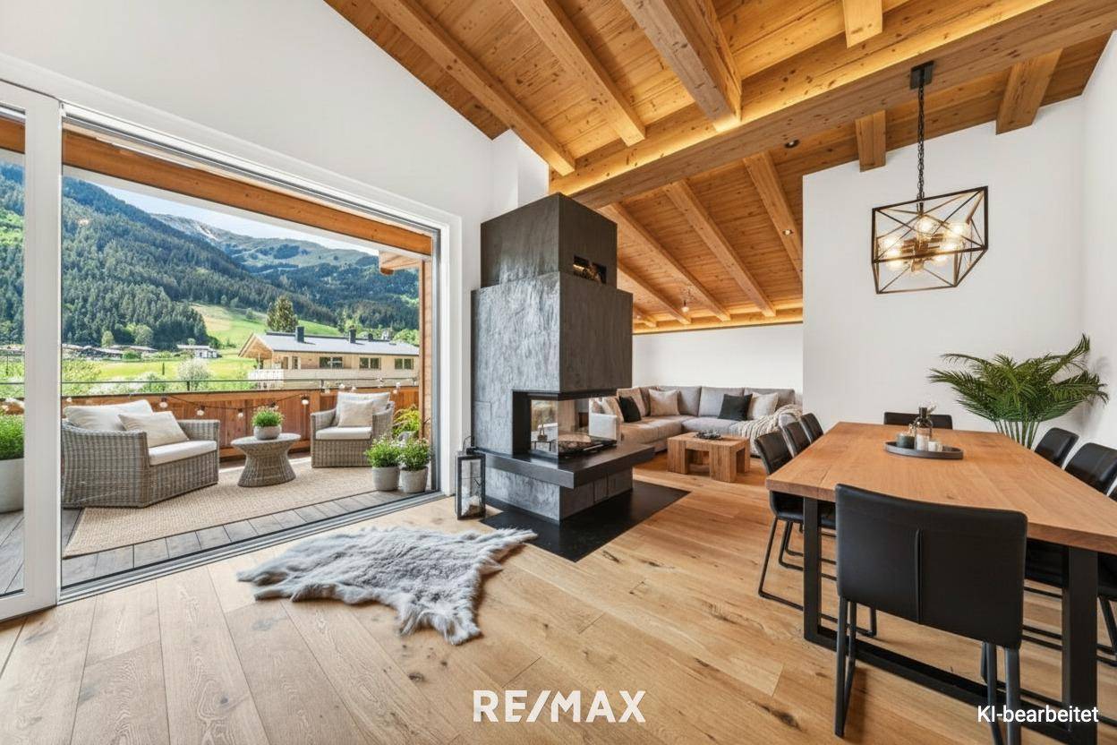 Penthouse mit Bergblick und Dachterrasse in sonniger Lage