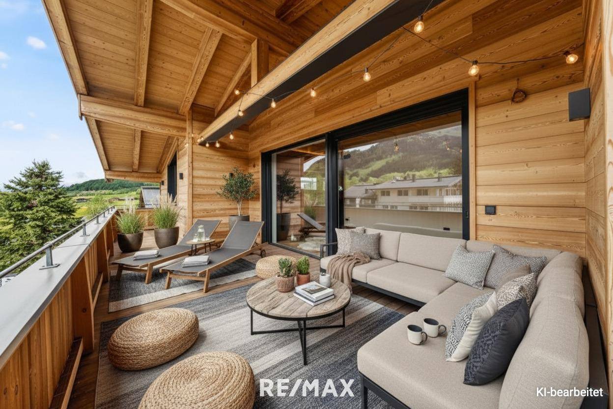 Penthouse mit Bergblick und Dachterrasse in sonniger Lage