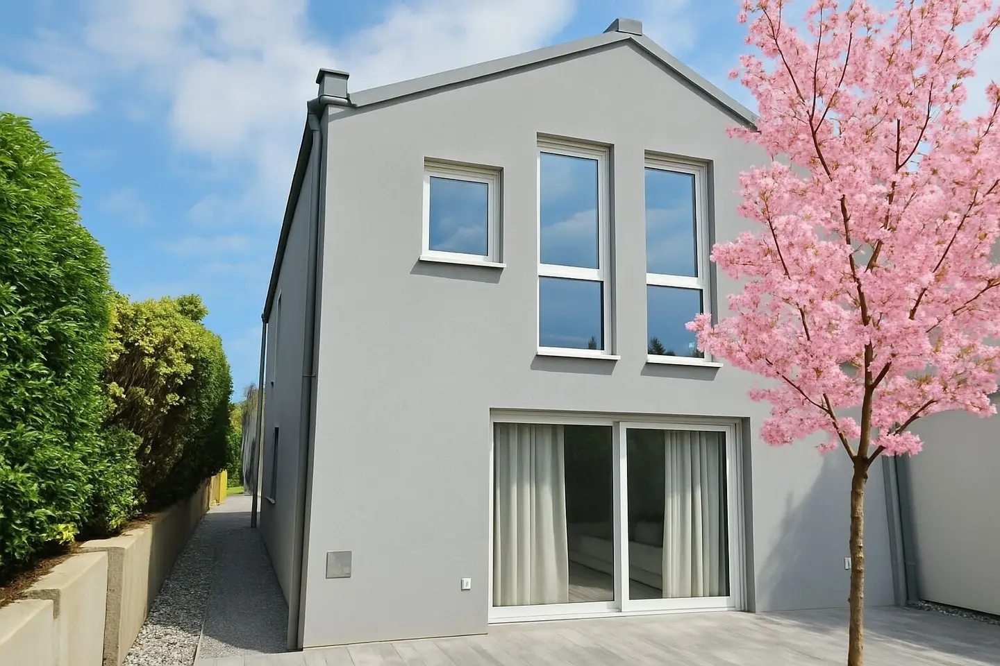 Einfamilienhaus mit privater Seenutzung und Südterrasse