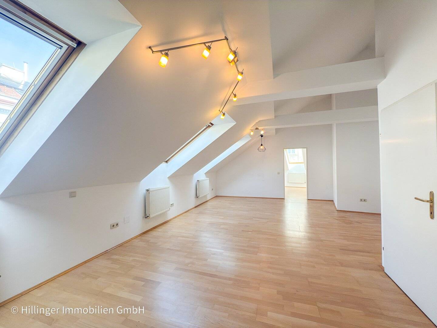 Bright attic apartment with spacious open kitchen near Floridsdorf station
