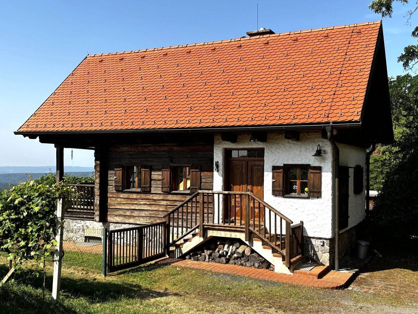 Kellerstöckl mit Terrasse und Weingarten Fernblick