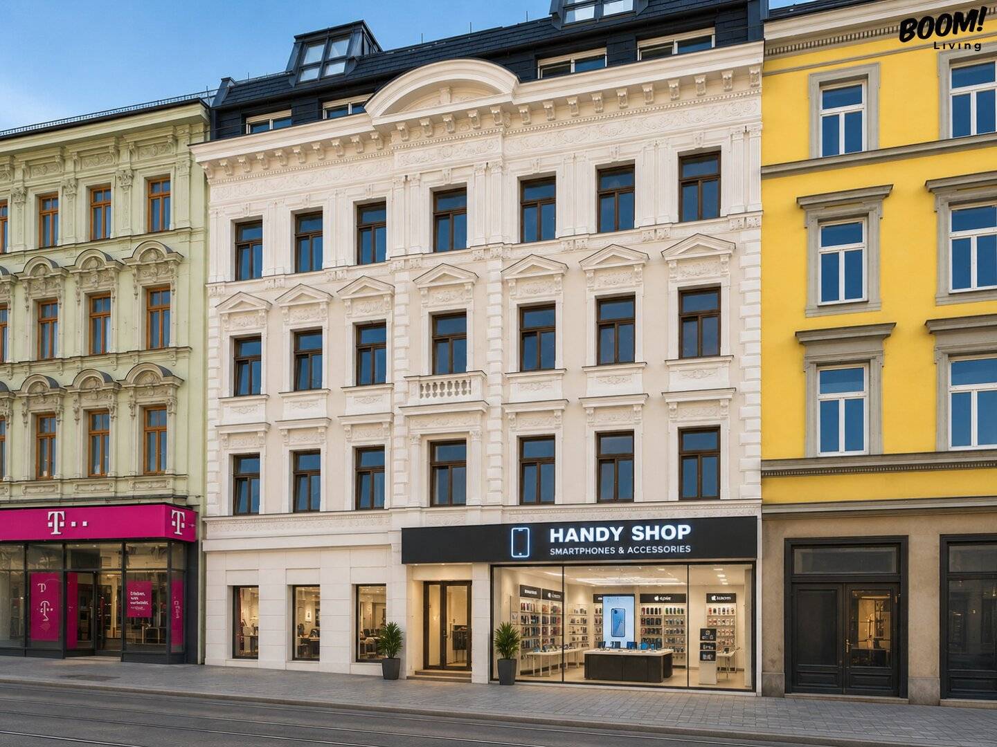 Renovated Altbau apartment with terrace near Brunnenmarkt