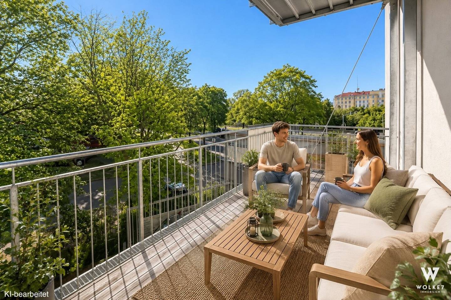 Sanierte Altbauwohnung mit Balkon und Fischgrätparkett