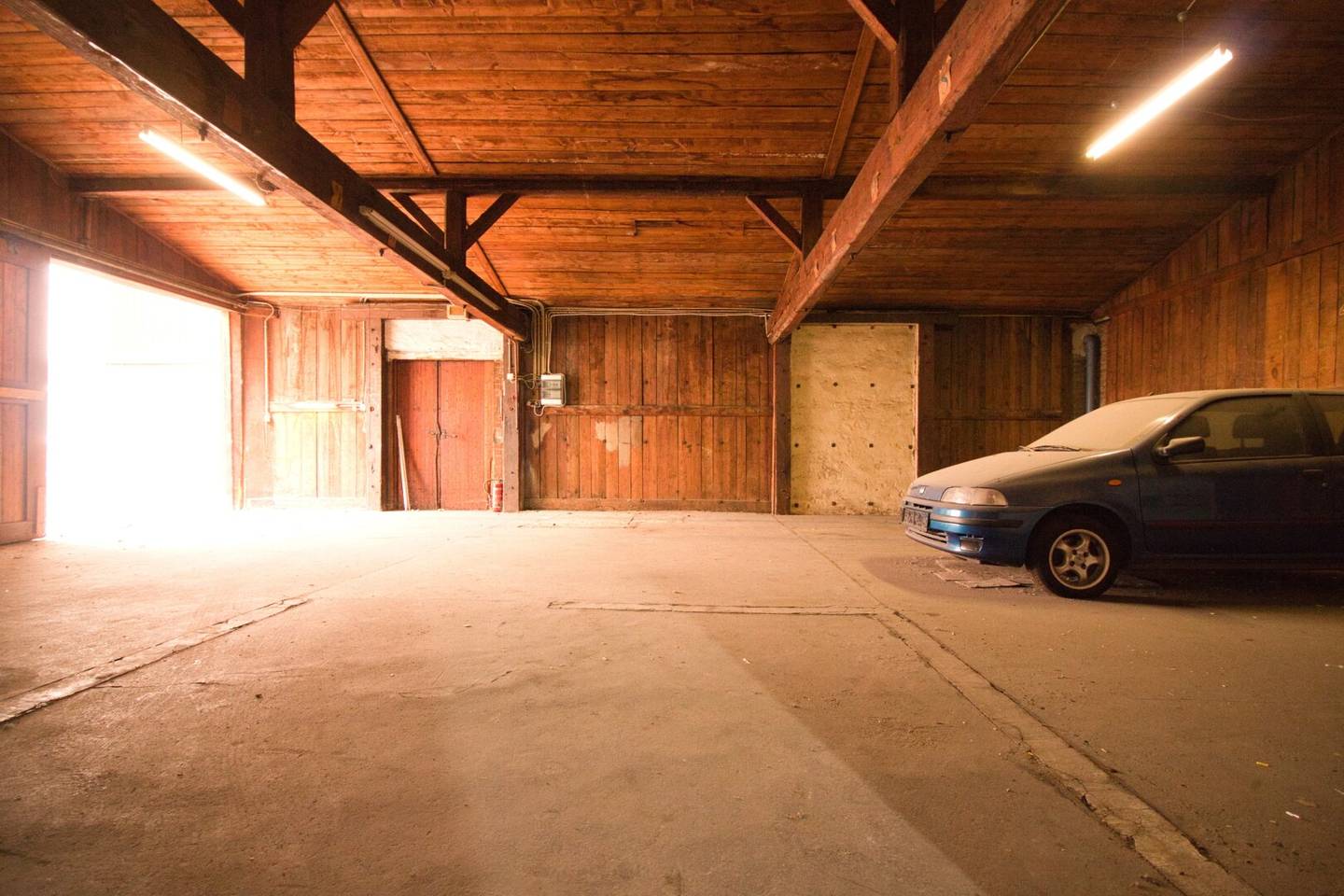 Spacious Storage with Sliding Gate in Courtyard