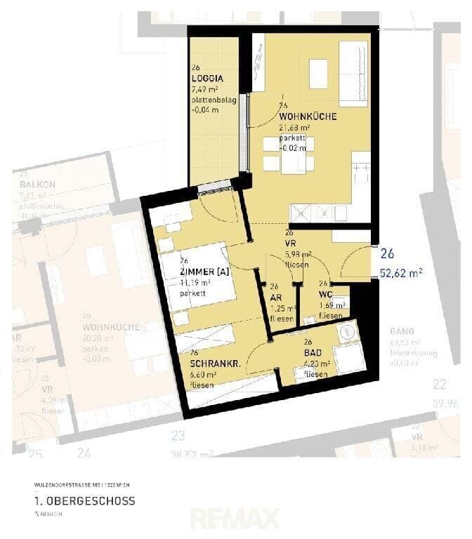 Vorsorgewohnung mit Loggia und Garten in Aspern