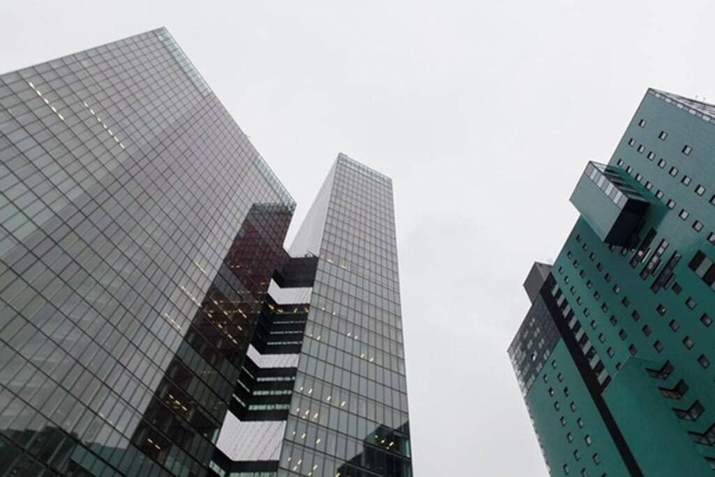 Büro im Twin Tower mit Panoramablick