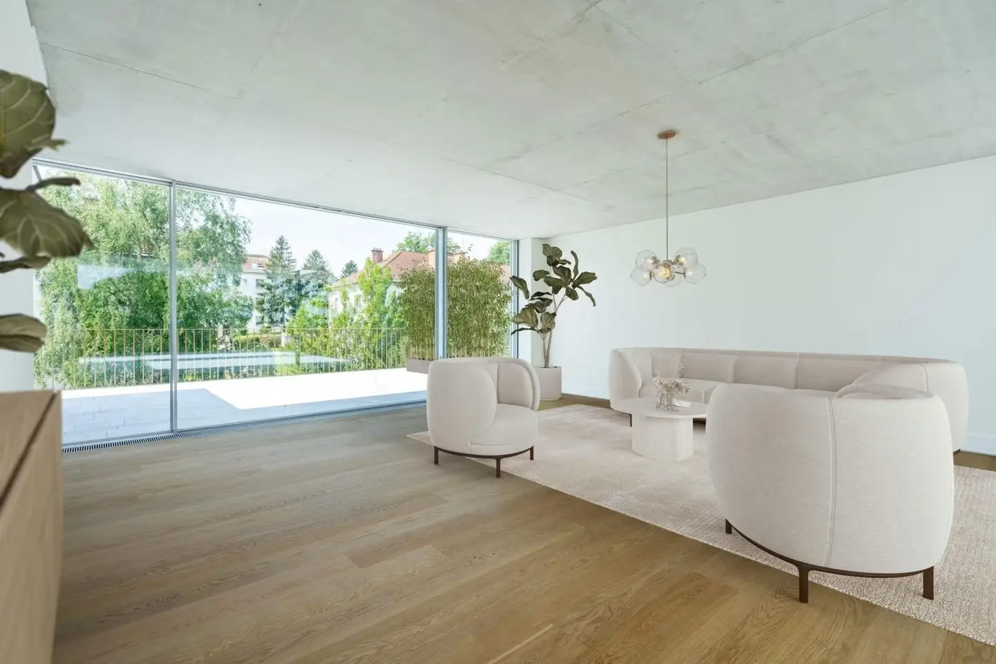 Light-flooded new build apartment with spacious terrace and balcony