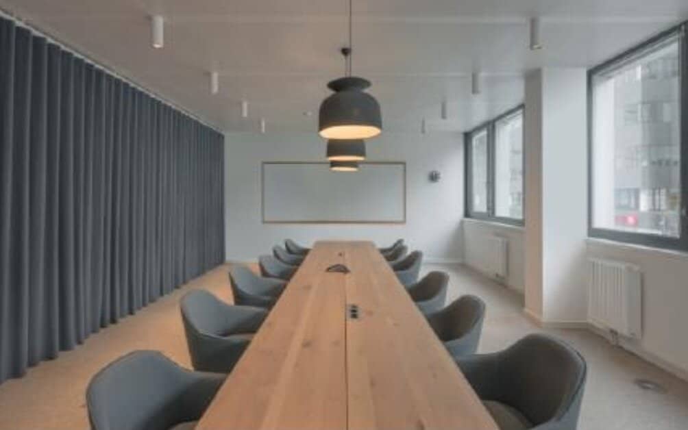 Office space in a modern business center with reception and 24/7 access
