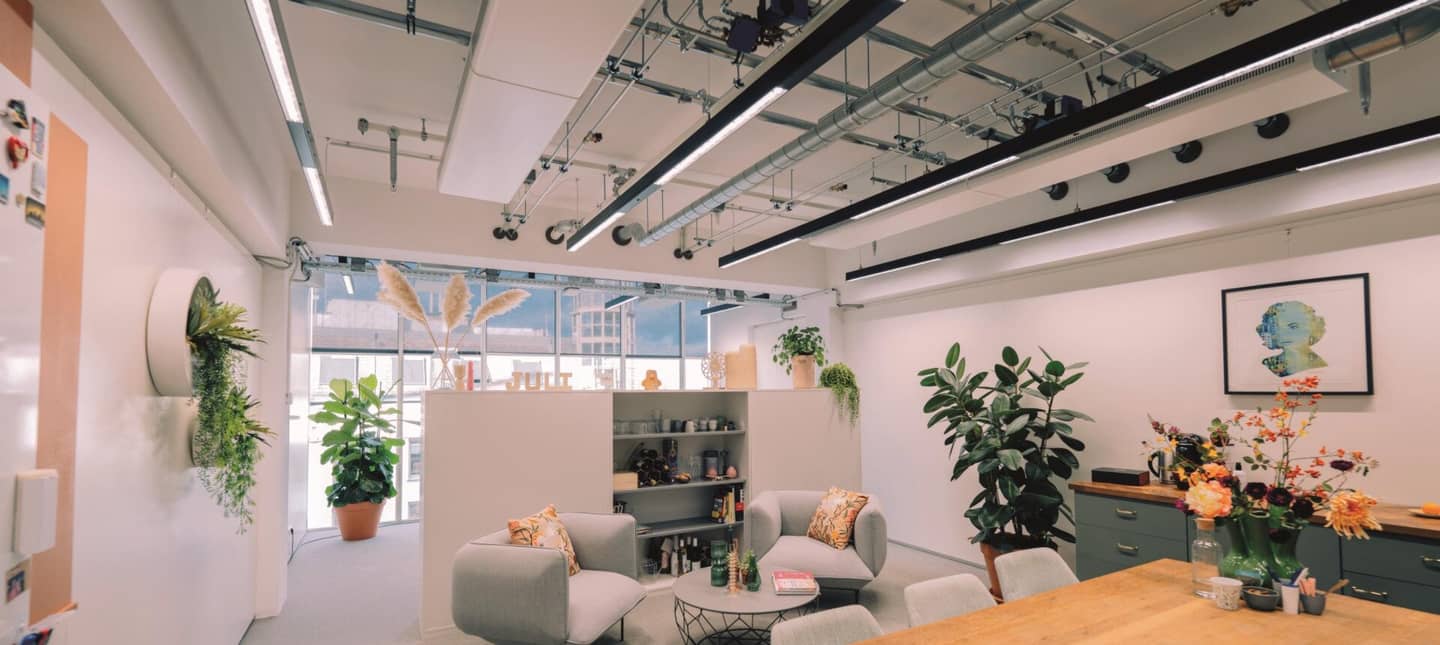 Office space in a modern business center with reception and 24/7 access
