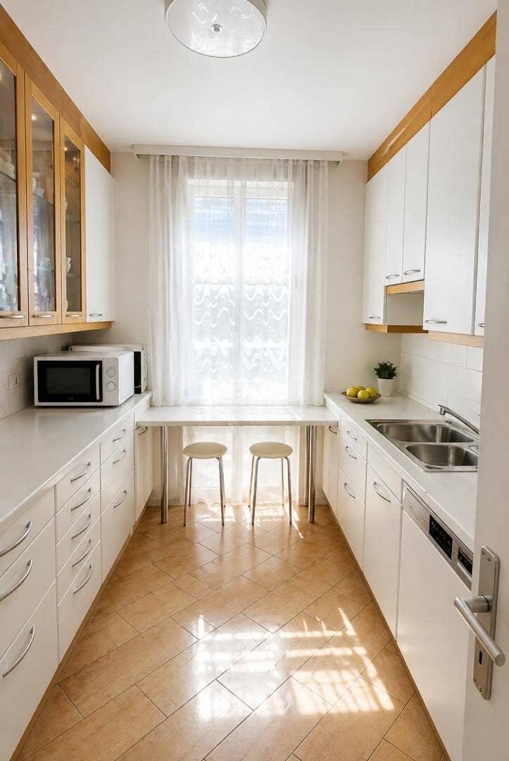 Family-friendly apartment on the 5th floor with lift and courtyard orientation