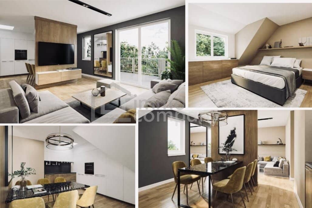 New build apartment with loggia and garage
