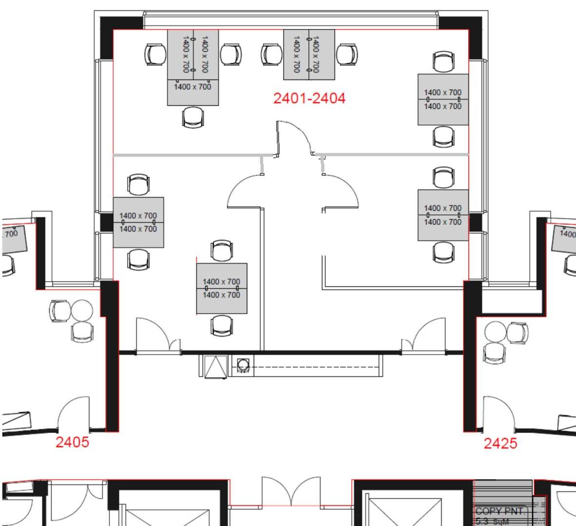 Office in Millennium Tower with Danube View and All-inclusive Service