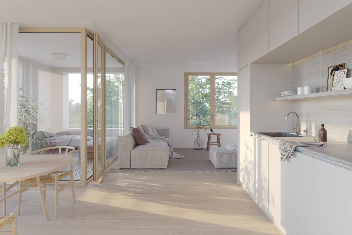 Helle Maisonettewohnung mit Loggia nahe dem Bodensee