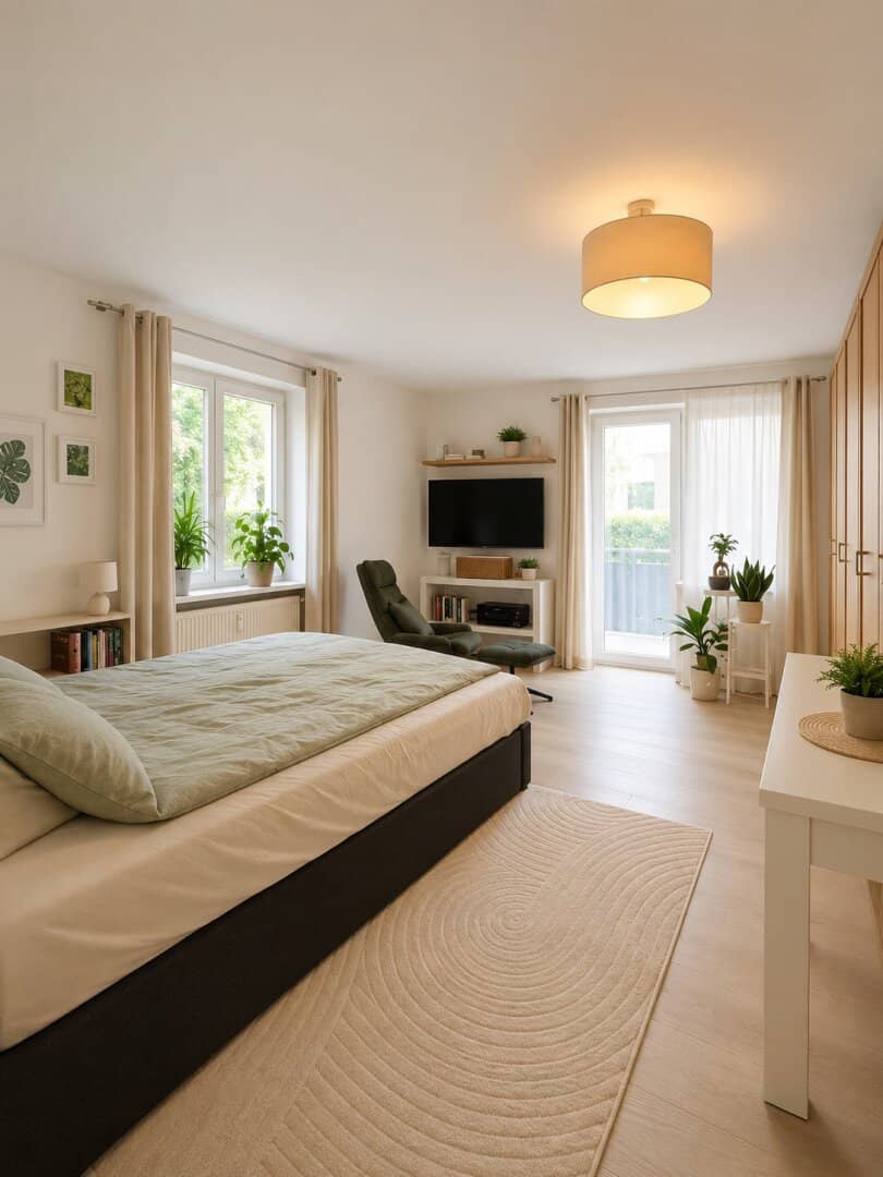 Erdgeschosswohnung mit Balkon und Bergblick in Kirchberg