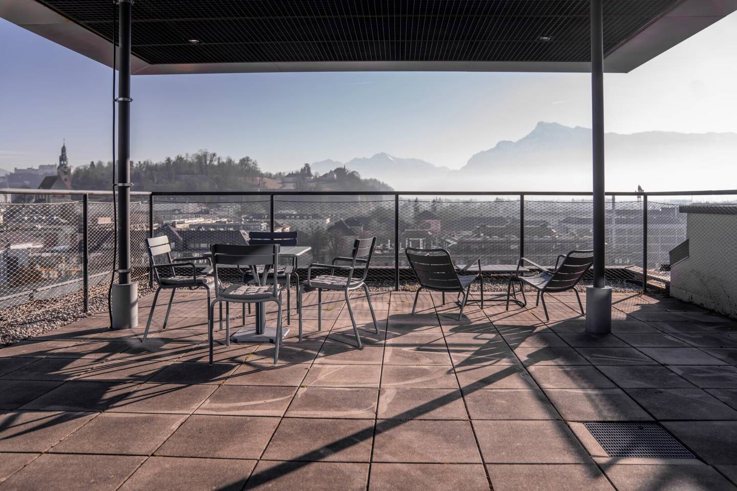 Meeting Room with Rooftop Terrace in High-Rise