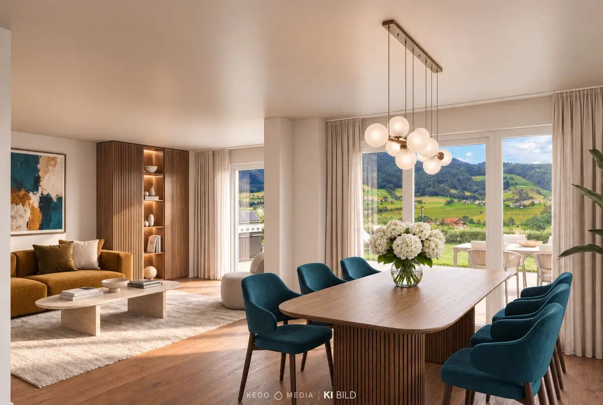 Gartenmaisonette mit Terrasse und Blick ins Grüne
