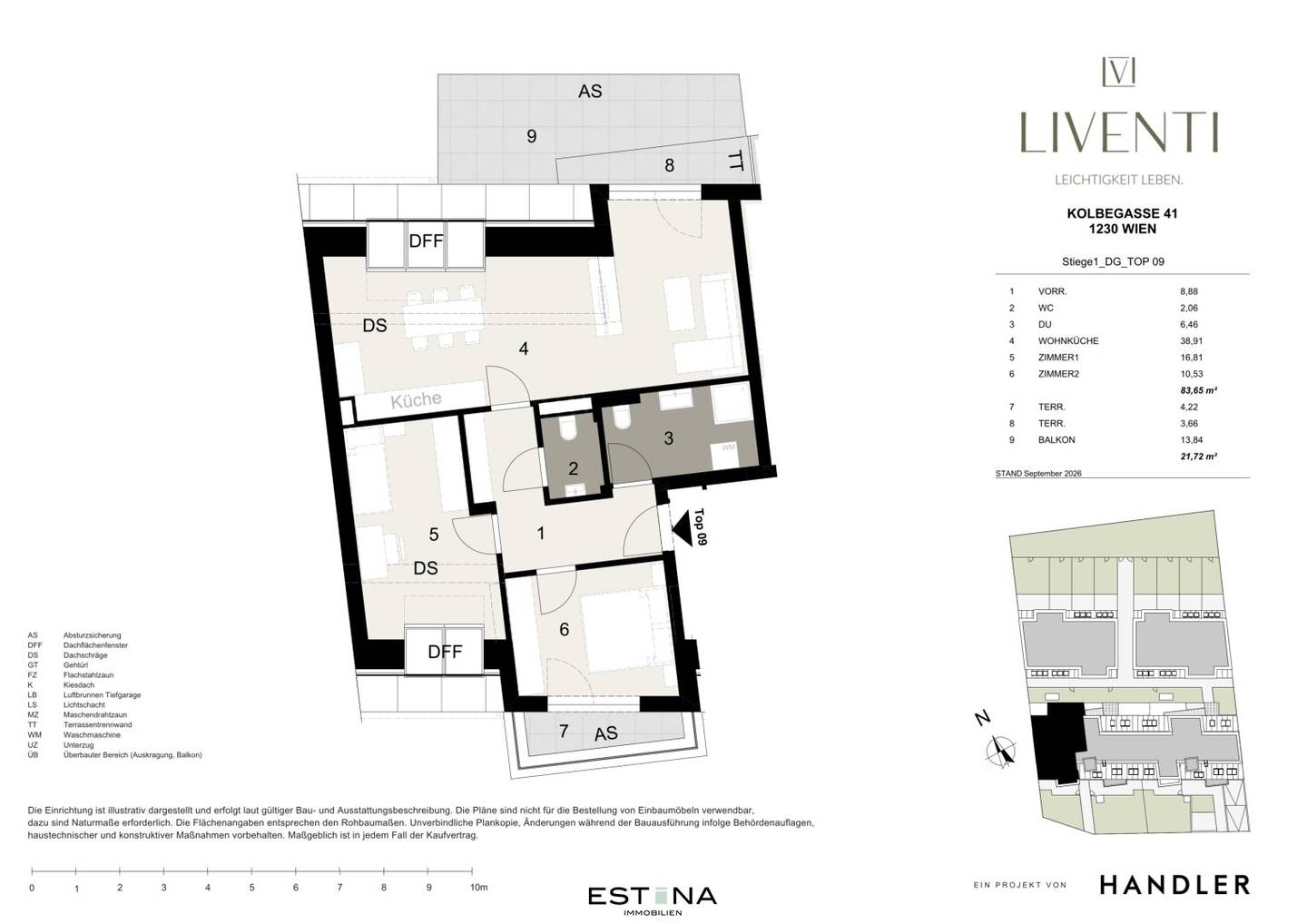 Neubauwohnung mit Terrasse und Parkett in Liesing