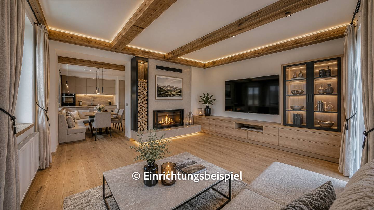 Dachgeschosswohnung mit Süd Balkon und Kamin in Kitzbühel