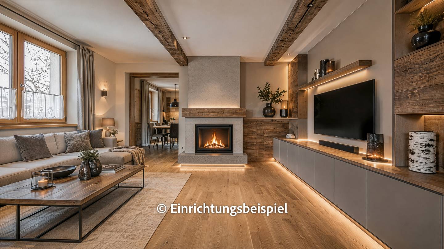 Dachgeschosswohnung mit Süd Balkon und Kamin in Kitzbühel