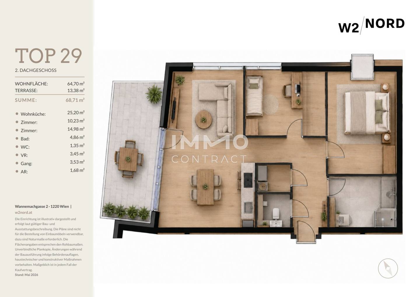 Neubauwohnung mit Terrasse und Smart Home System