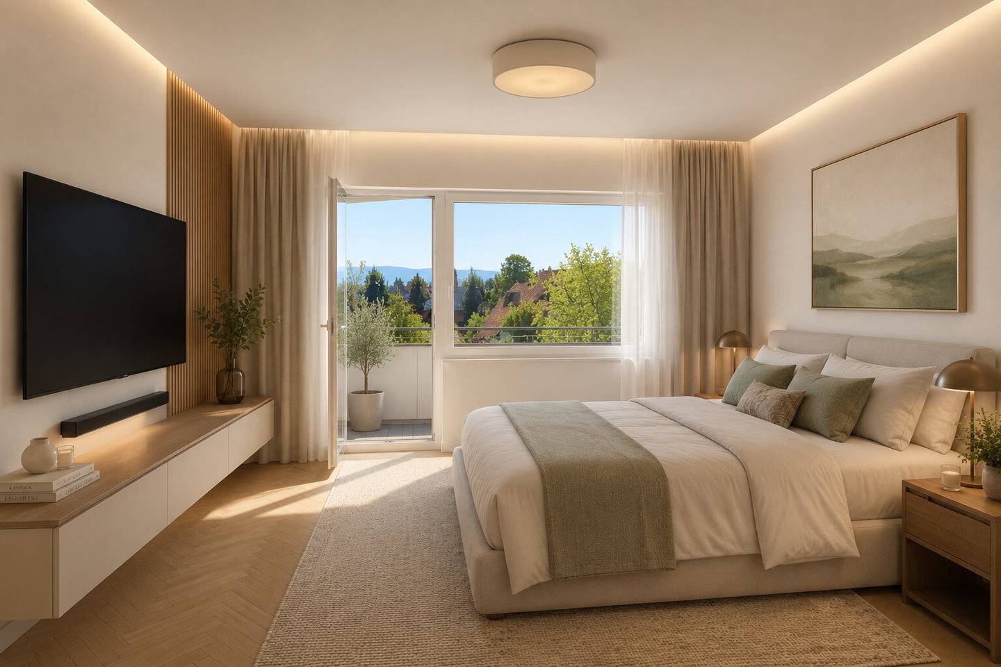 Saniertes Apartment mit Südbalkon und Bergblick am Kreuzbergl
