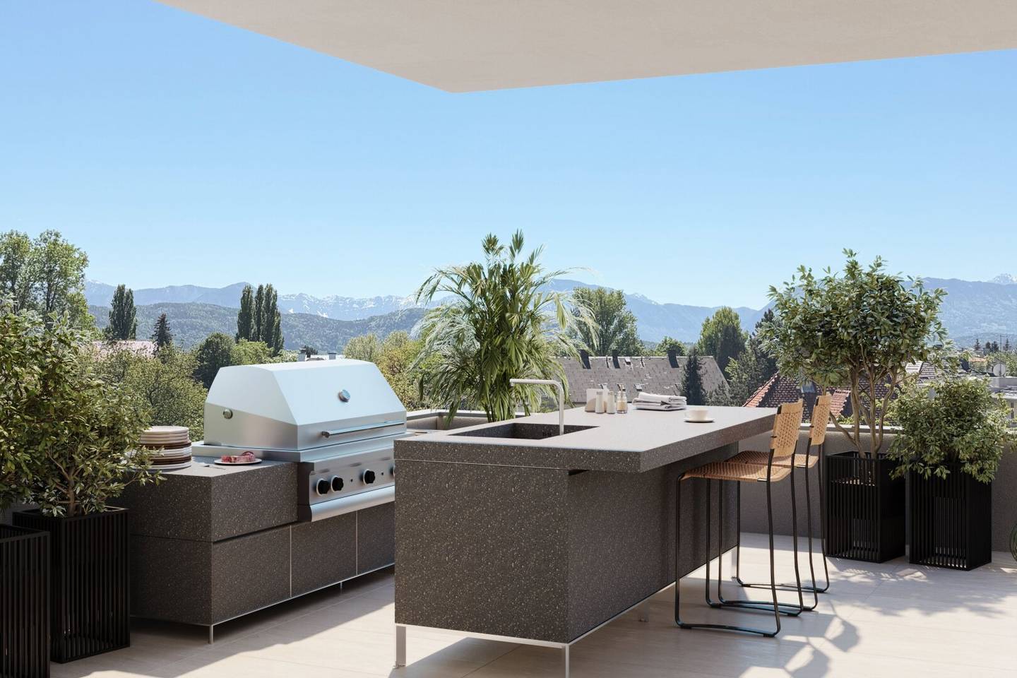 Stilvolle Wohnung mit grosser Südterrasse am Kreuzbergl