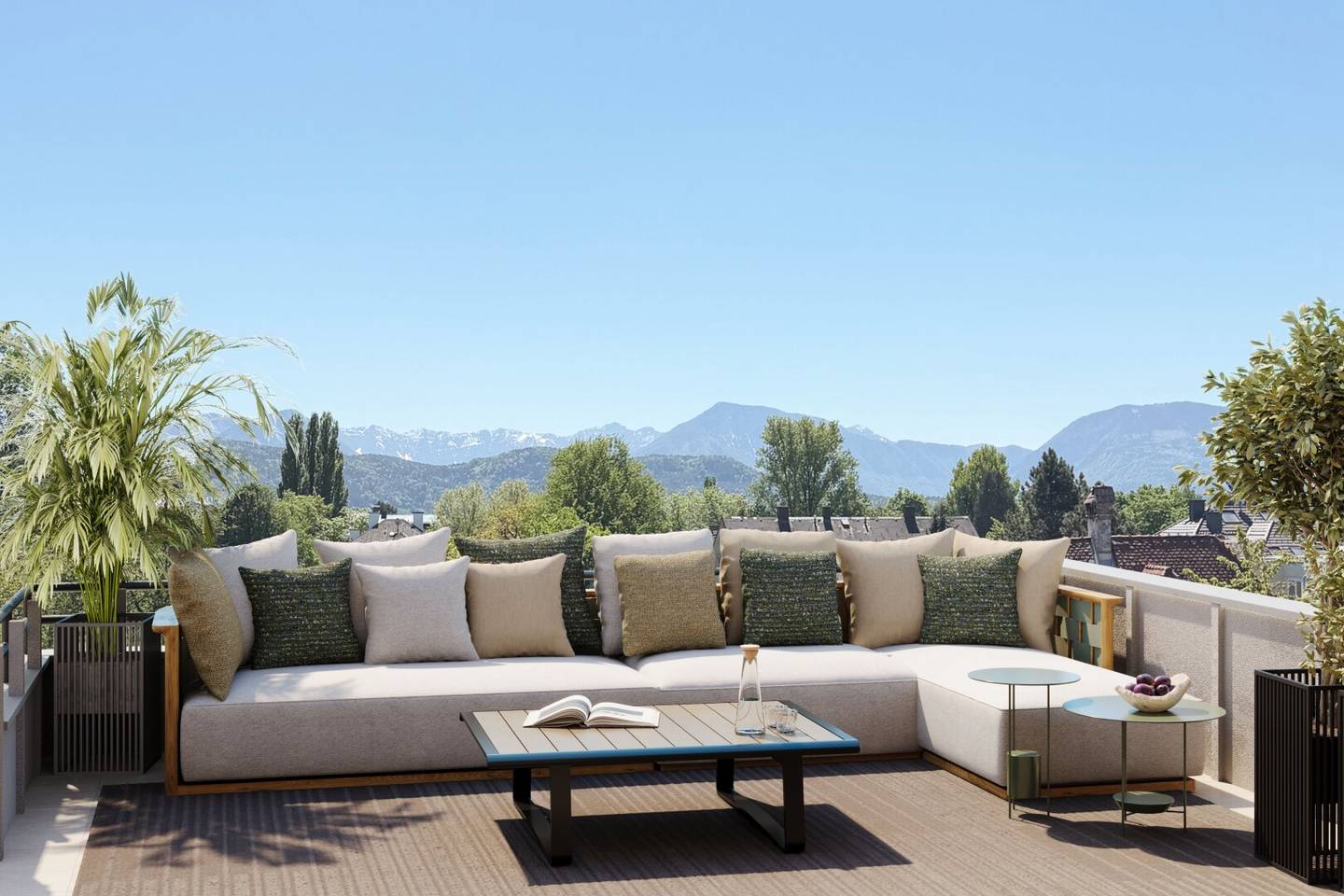 Stilvolle Wohnung mit grosser Südterrasse am Kreuzbergl