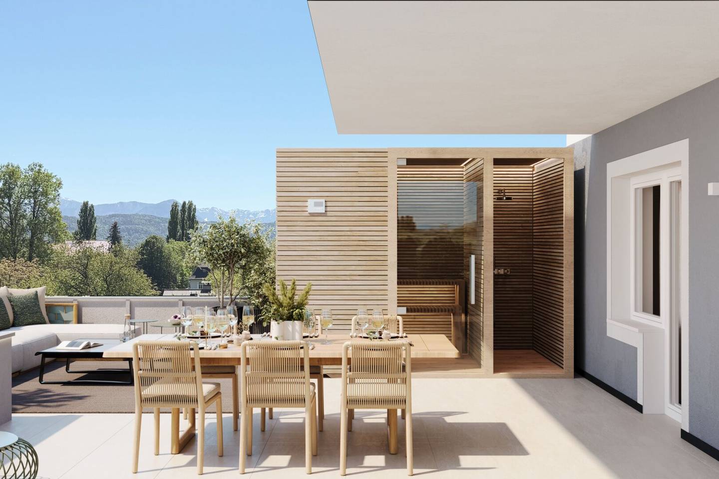 Stilvolle Wohnung mit grosser Südterrasse am Kreuzbergl