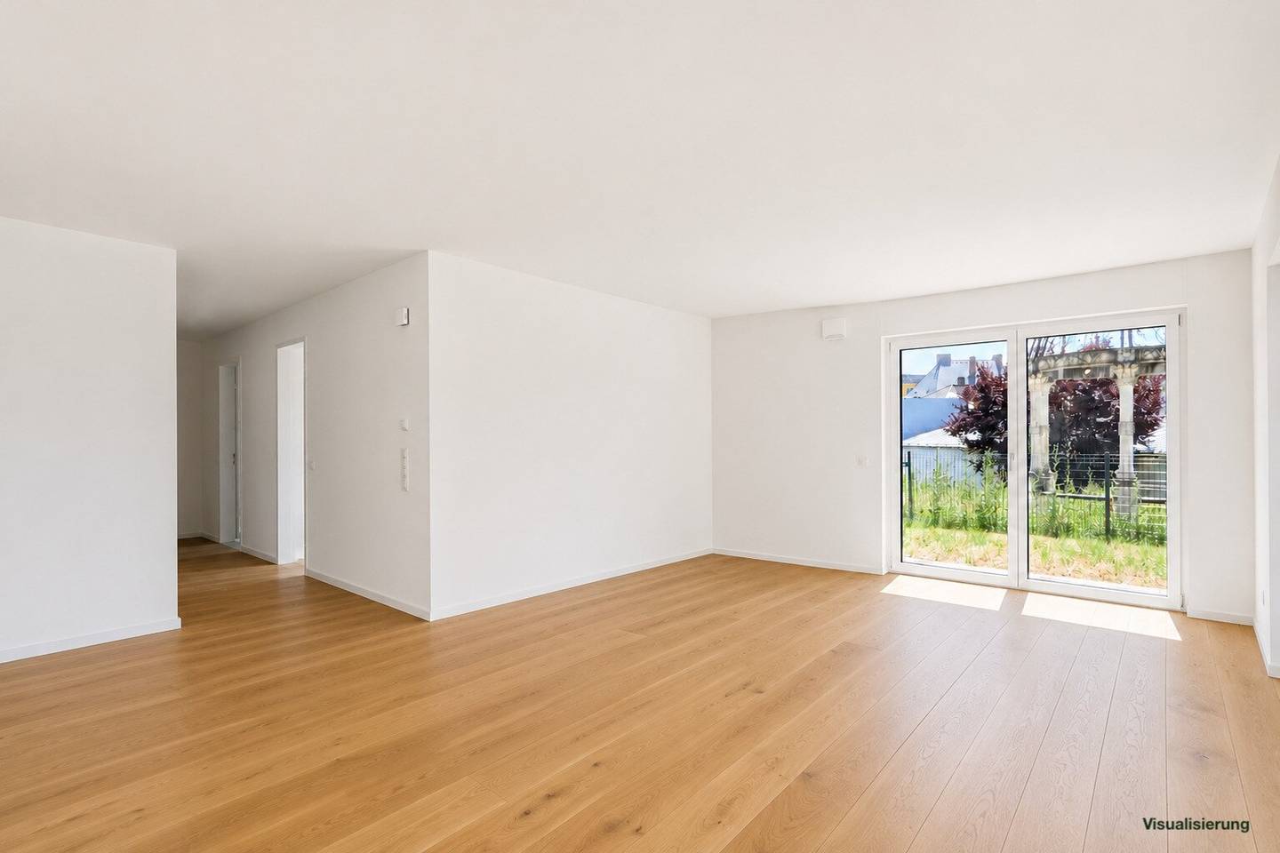 Neubauwohnung mit Garten und Terrasse im Stadtzentrum