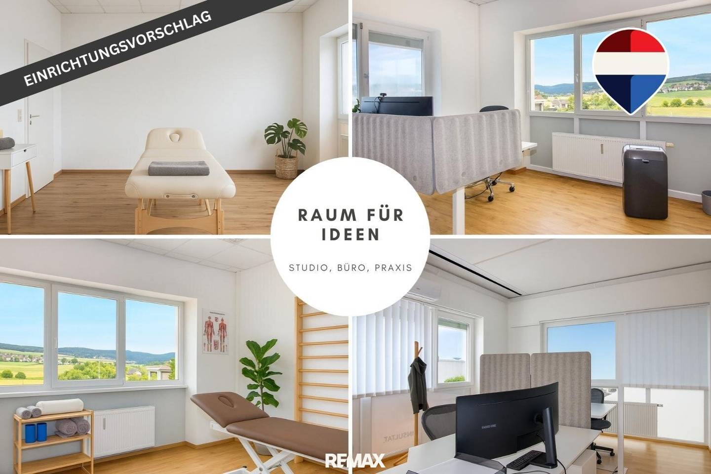 Flexible Gewerbefläche mit Klimatisierung und E-Ladestationen