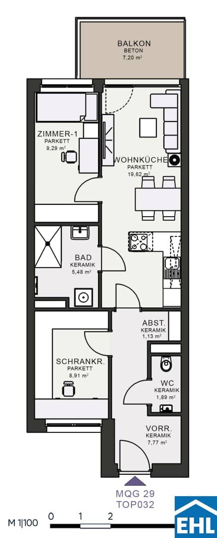 Modern apartment with balcony in Messequartier Graz