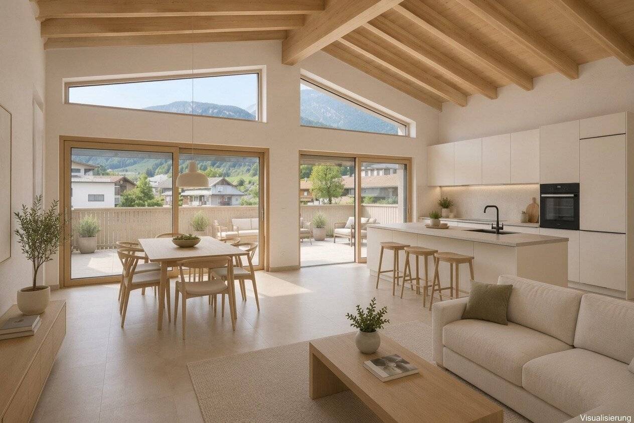 Dachgeschosswohnung mit Terrasse und Panoramablick