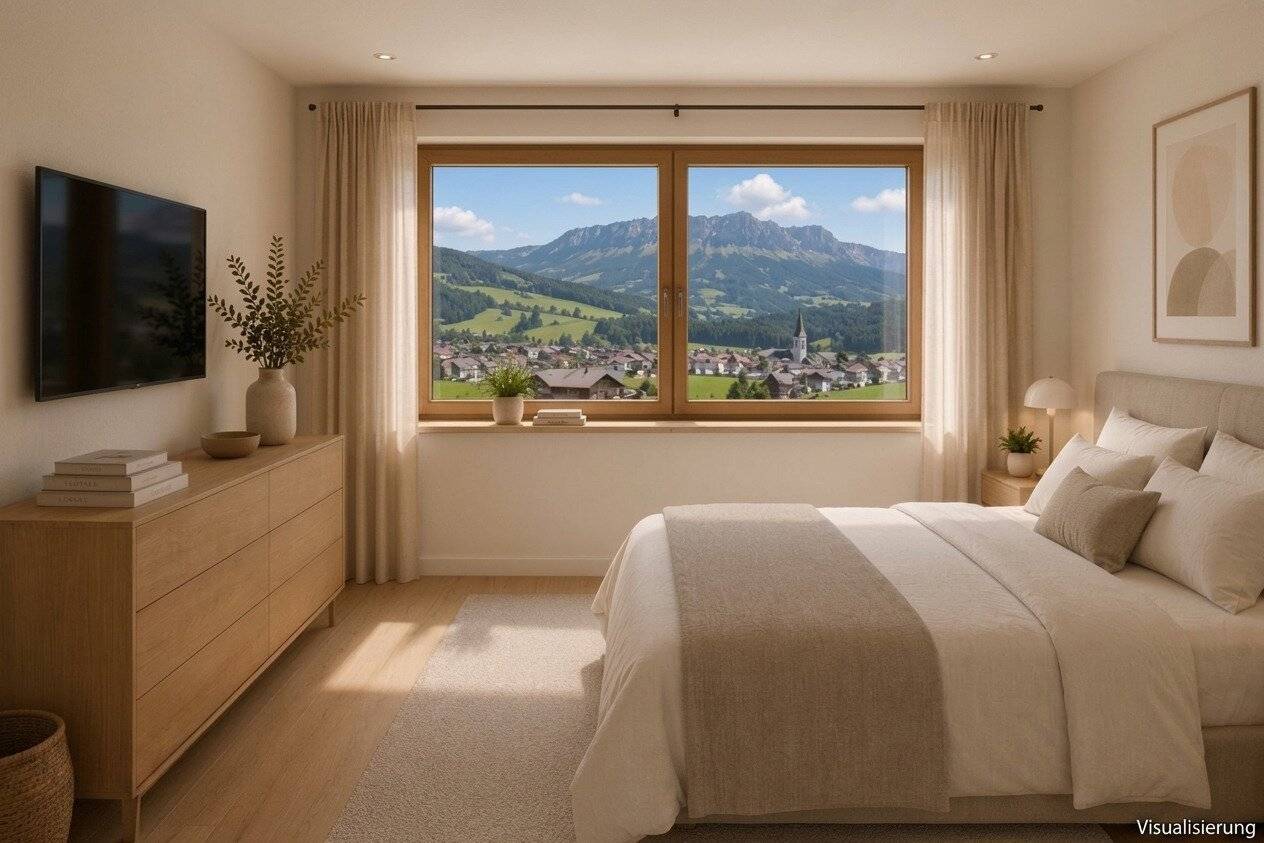 Dachgeschosswohnung mit großer Terrasse und Panoramablick
