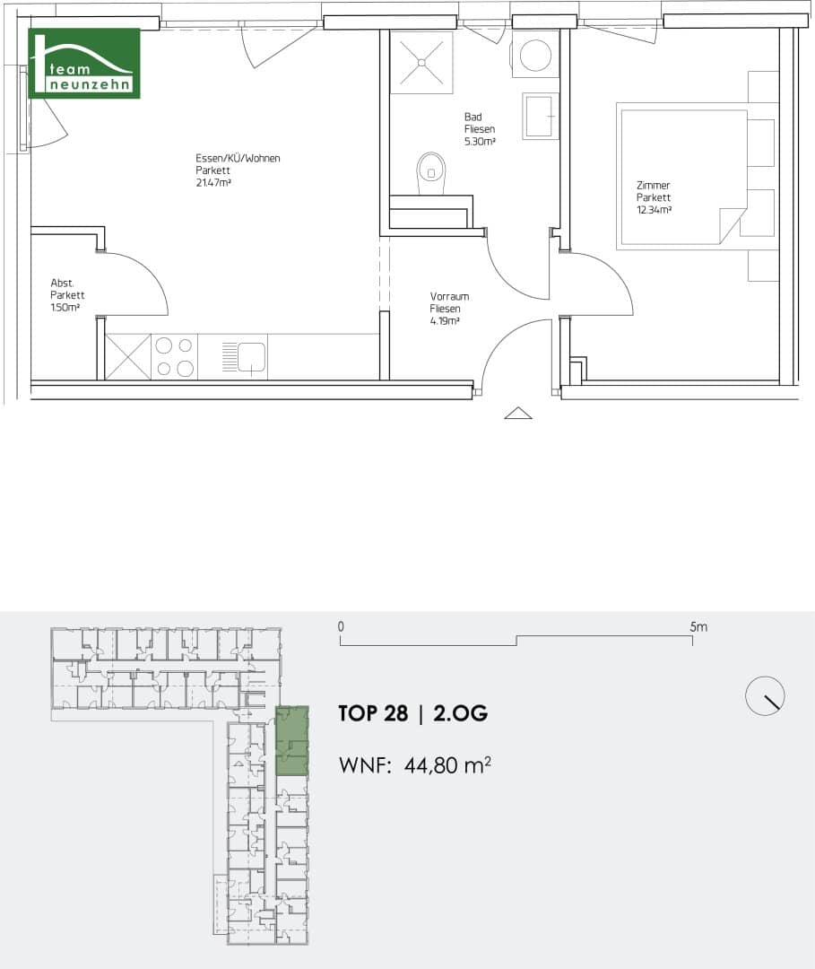 Moderner Wohnkomfort in idealer Lage - Gut geschnittene 2-Zimmer-Wohnung - Nähe Graz Hauptbahnhof!