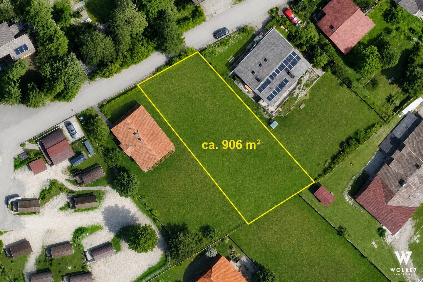 Baugrundstück mit Hanglage im Wechselgebiet